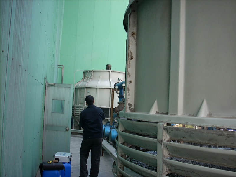 下沙华春化纤厂界噪声治理-厂区屋面冷却塔降噪案例